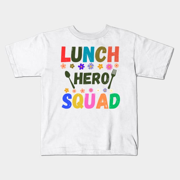 Lunch Hero Squad Kids T-Shirt by TreSiameseTee